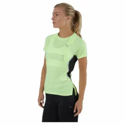 Puma Run Lite Laser Cat SS Tee Yellow Grön Online