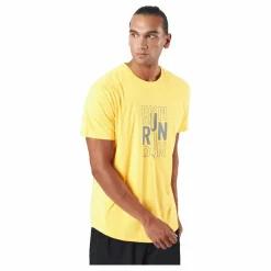 Puma Run Logo Ss Tee M Sun Stream Gul Sale