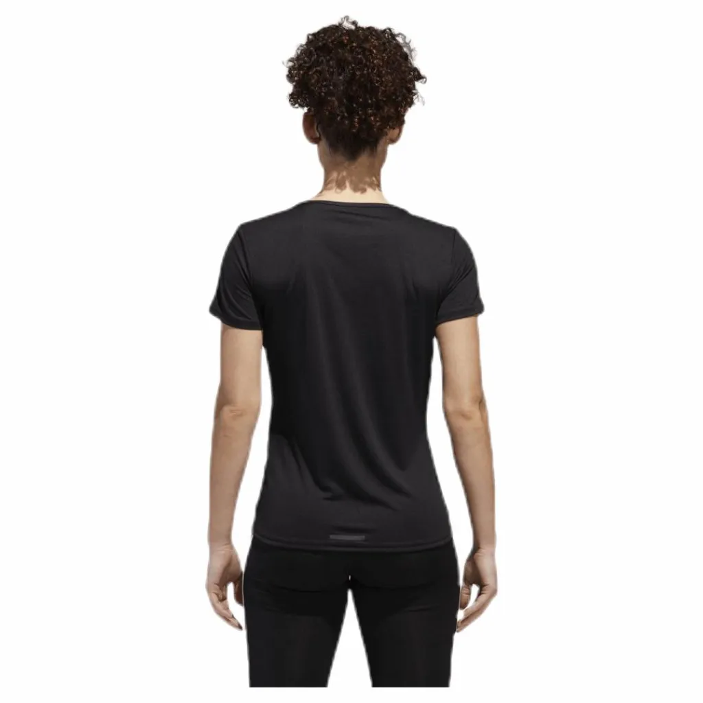 adidas Run 3S Tee W White/Black Svart Discount