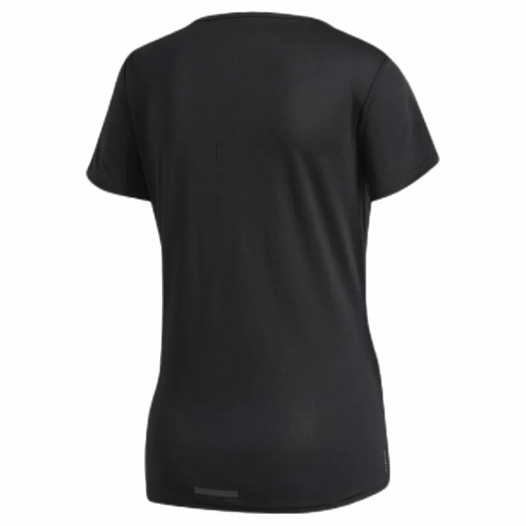 adidas Run 3S Tee W White/Black Svart Discount
