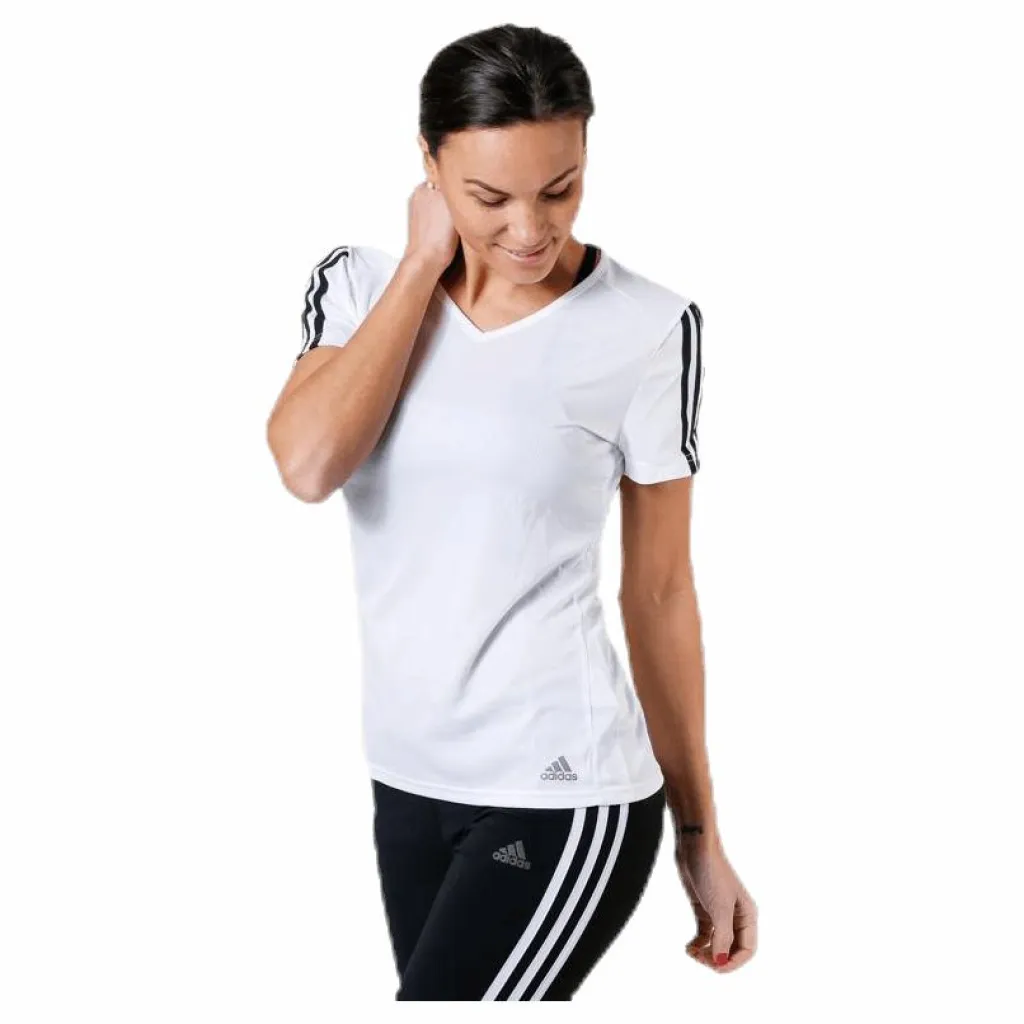 Run 3S Tee W White/Black*adidas Discount