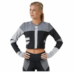 Nike Run Tech Pack Knit Top LS Black/Grey Grå Clearance