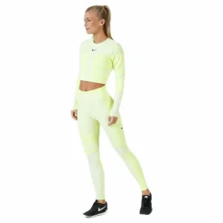 Run Tech Pack Knit Top LS White/Green*Nike Clearance