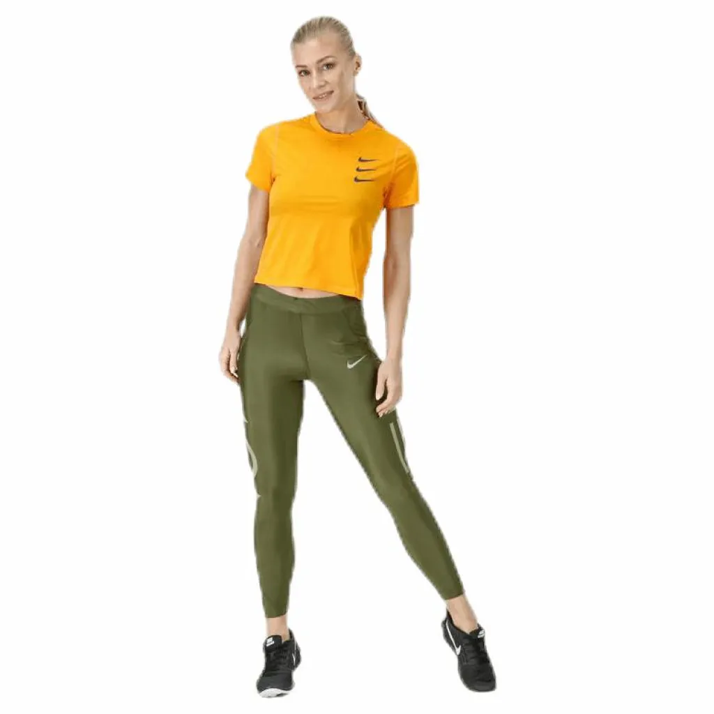 Nike Running Division Top Crop Orange