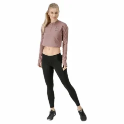 Nike Running Division Warm Top Crop Beige Best