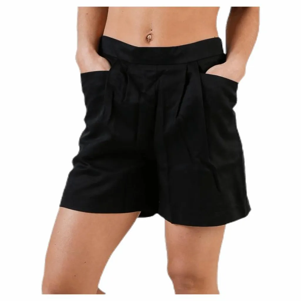 Pieces Ruth Hw Shorts Black Svart Clearance