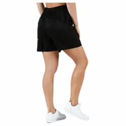 Pieces Ruth Hw Shorts Black Svart Clearance
