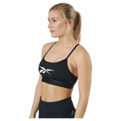 Reebok S Lux Skinny Strap Bra Black Svart Sale