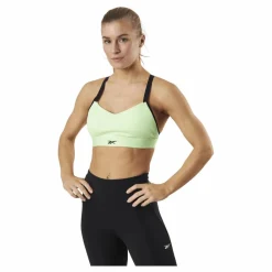 Reebok S Lux Strappy Bra Yellow Svart Online