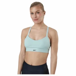 Reebok S Lux Strappy Sports Bra Green Sale