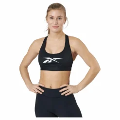 Reebok S Lux Vector Racer Bra Black Svart Sale