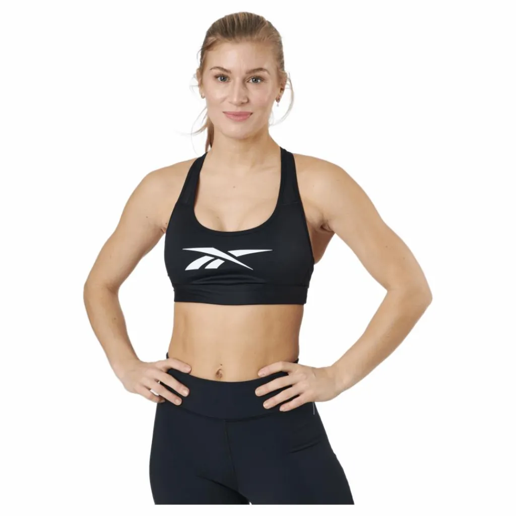 Reebok S Lux Vector Racer Bra Black Svart Sale