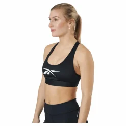Reebok S Lux Vector Racer Bra Black Svart Sale