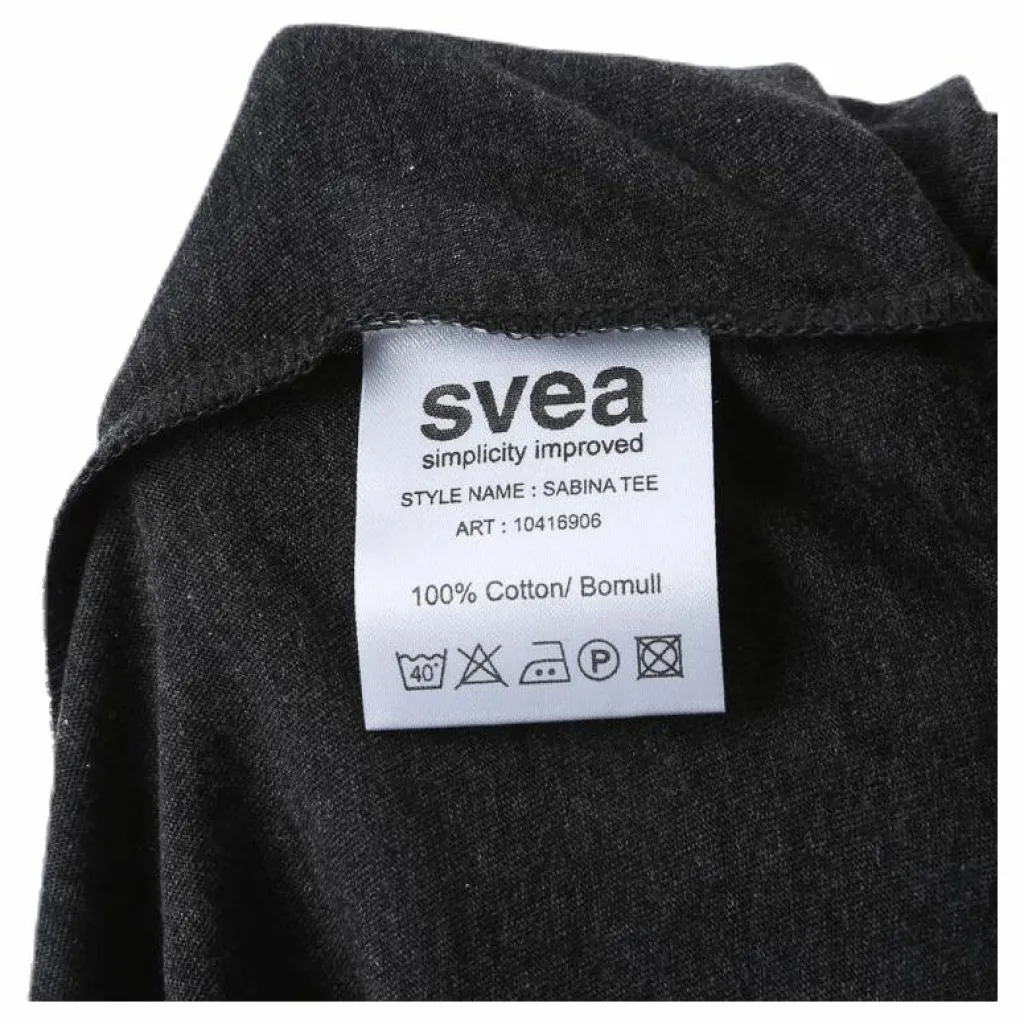 Svea Sabina Tee Grey Grå New