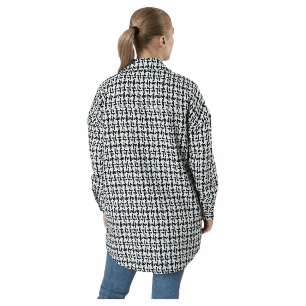 Only Sally Boucle Shacket Cc Otw White Vit Outlet