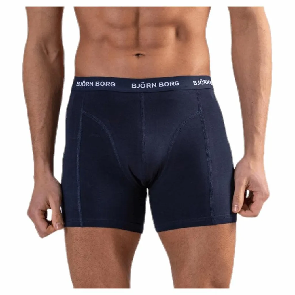 Björn Borg Sammy Solid Shorts 12-Pack Black Svart Outlet