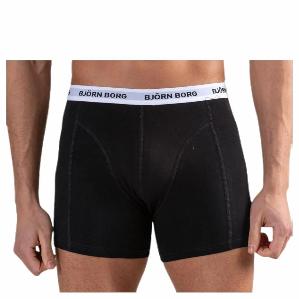 Björn Borg Sammy Solid Shorts 12-Pack Black Svart Outlet
