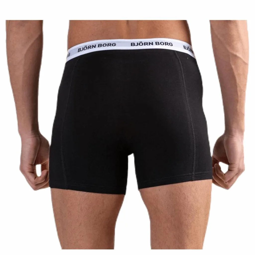 Björn Borg Sammy Solid Shorts 12-Pack Black Svart Outlet