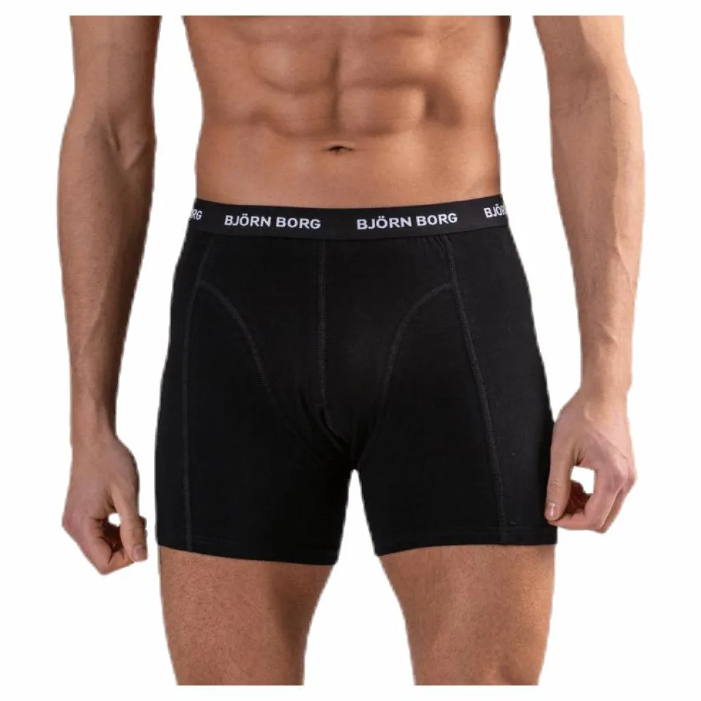 Björn Borg Sammy Solid Shorts 12-Pack Black Svart Outlet
