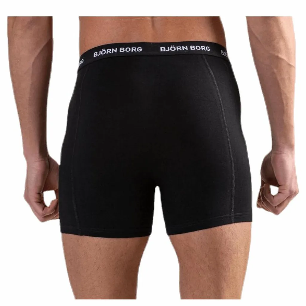 Björn Borg Sammy Solid Shorts 12-Pack Black Svart Outlet