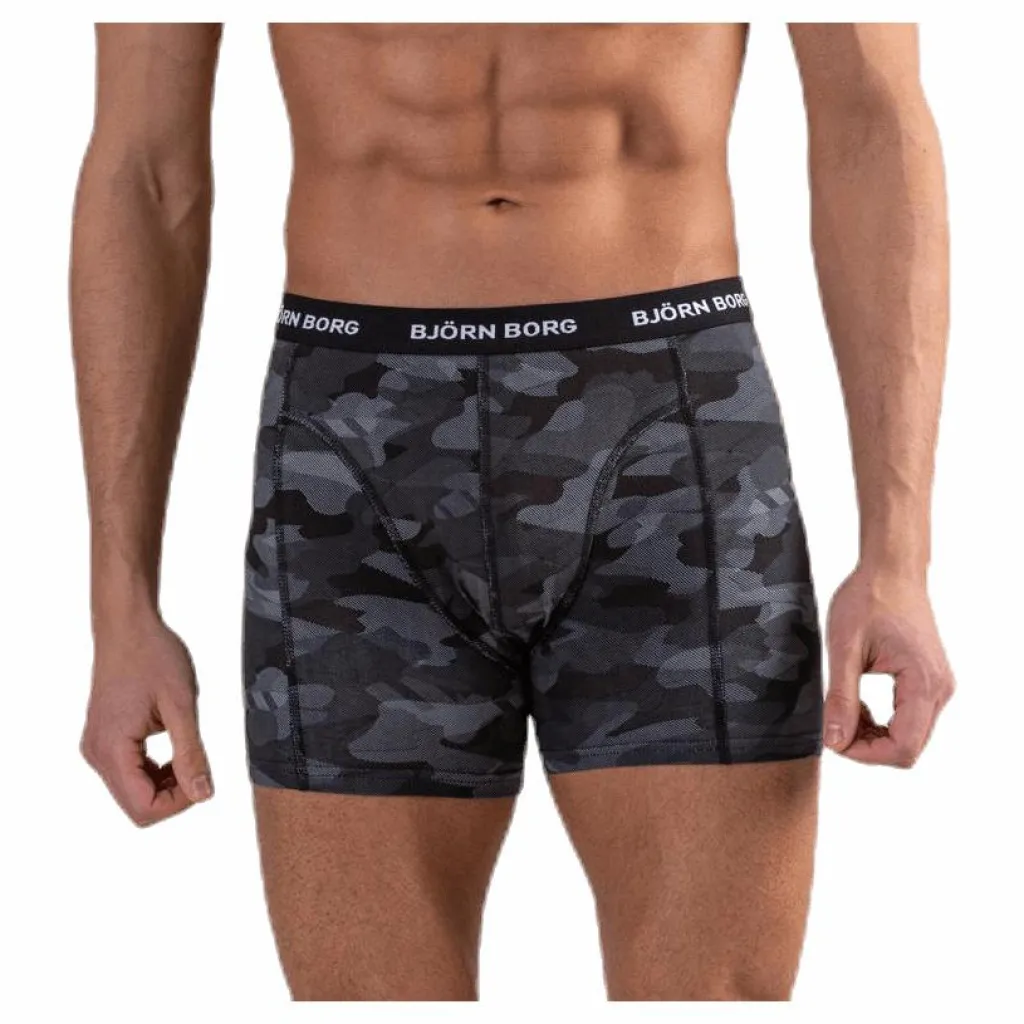 Björn Borg Sammy Solid Shorts 12-Pack Black Svart Outlet