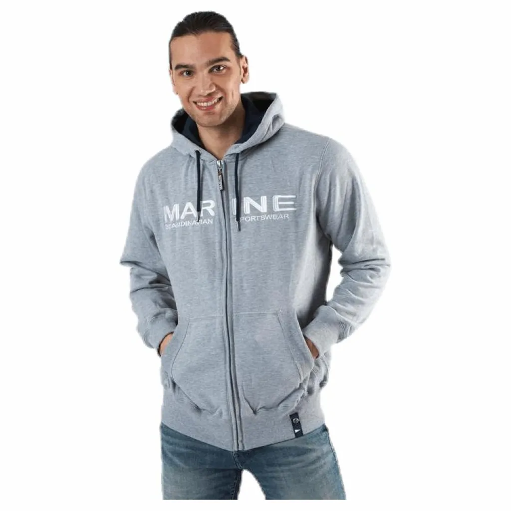 Marine San Mateo Hoodie Grey Grå Discount