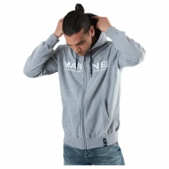Marine San Mateo Hoodie Grey Grå Discount