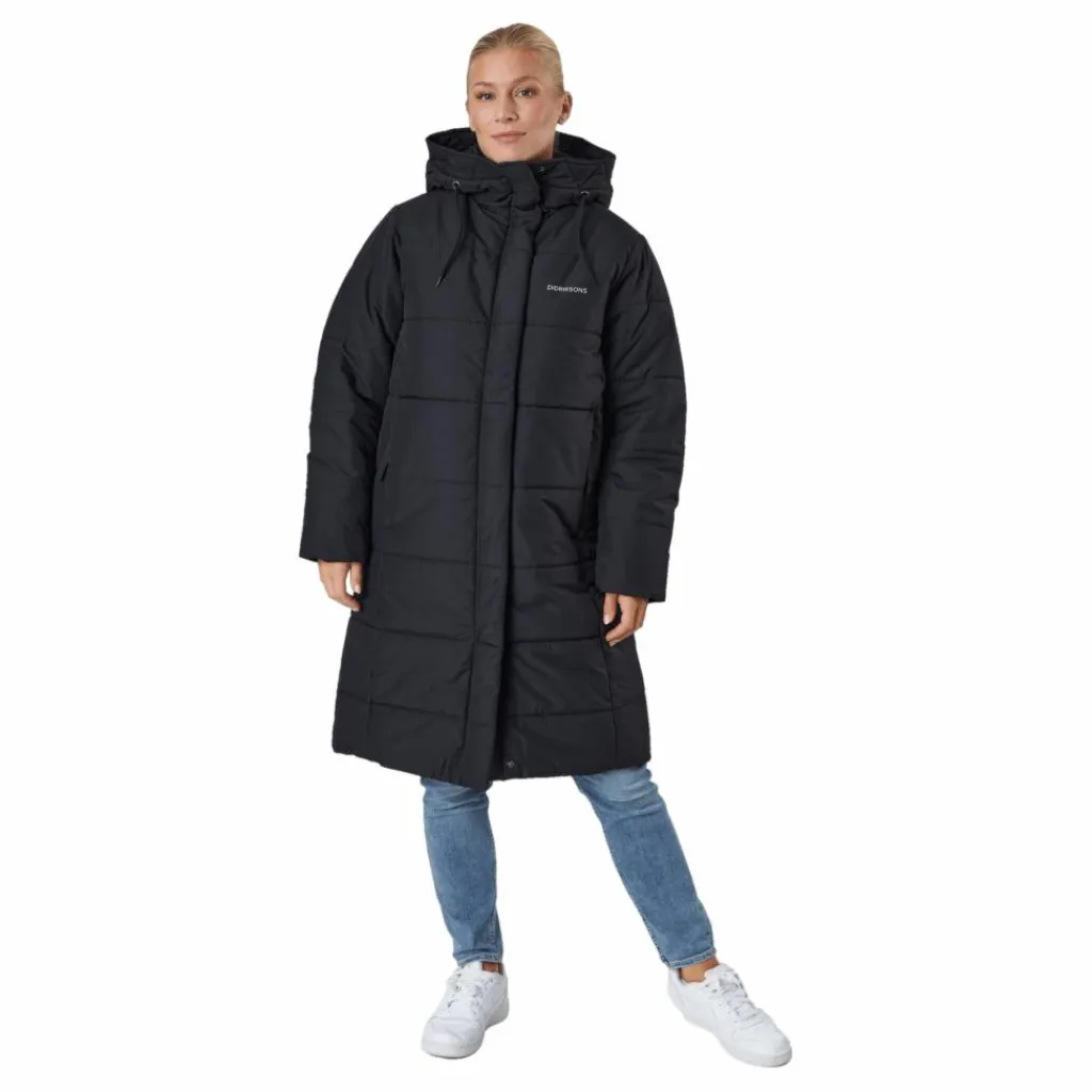 Didriksons Sandra Wns Parka Black Svart Online