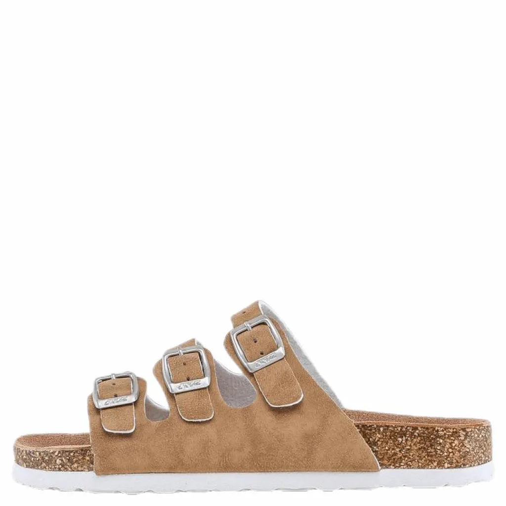 Cruz Santa Cork Sandals Brown Brun Discount