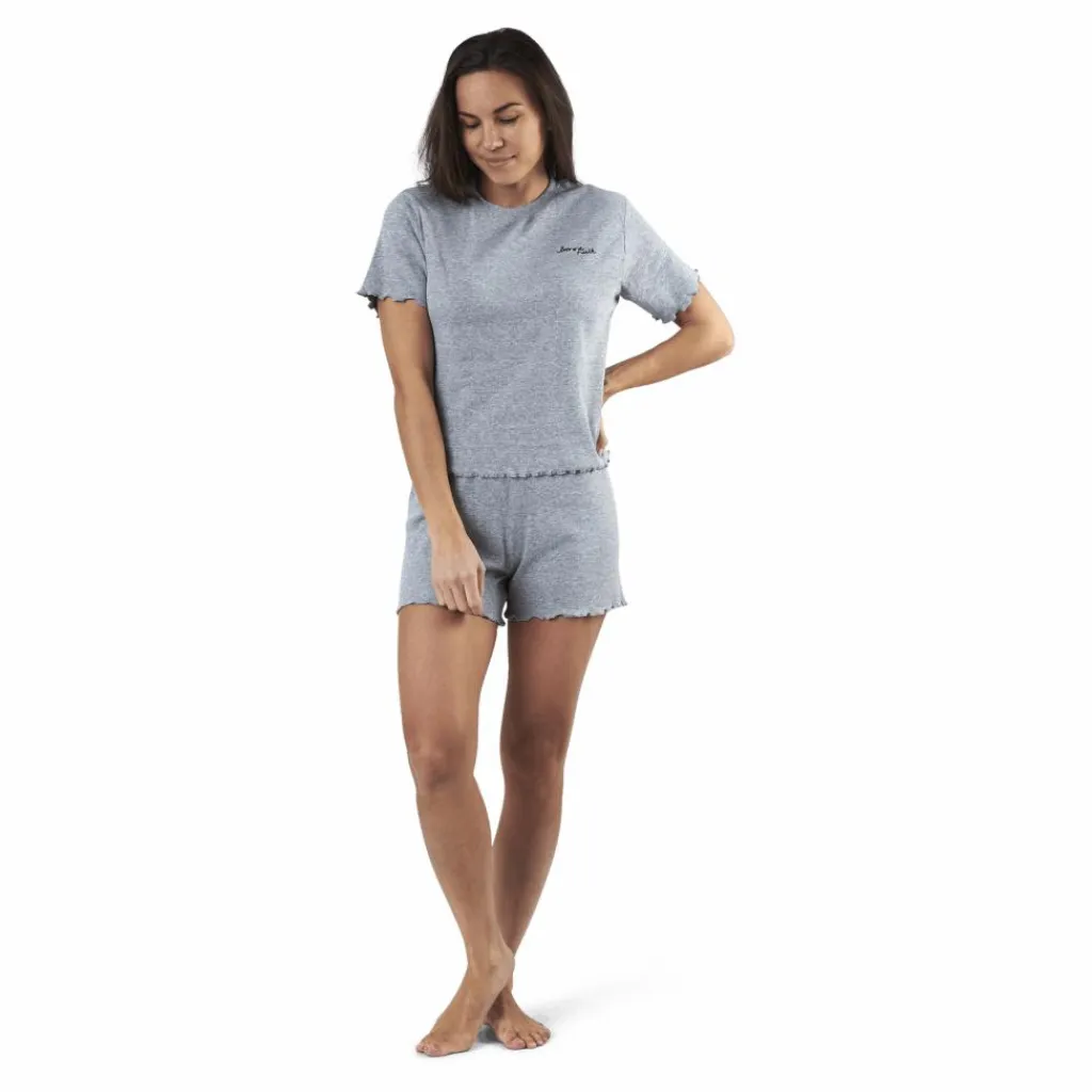 Sara Rib Pyjama Set Grey*NOUN Sale