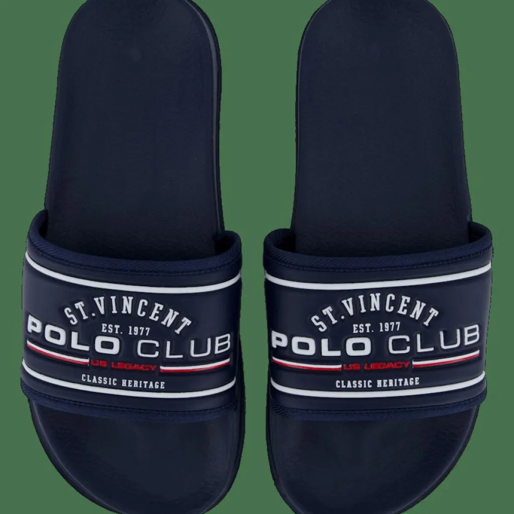 St Vincent Polo Club Savannah Bath Slipper W Navy Blue Outlet