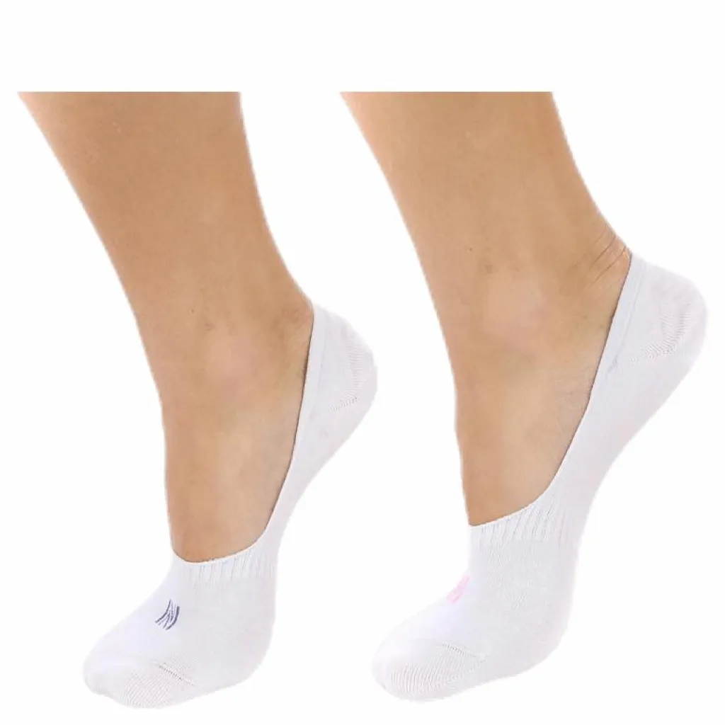 Scarlett 2-pack Invisible Sock Lady White*Norfolk