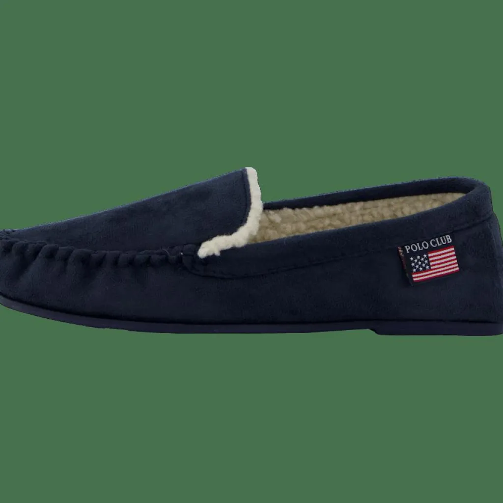 St Vincent Polo Club Scott Slipper Navy Blue Hot