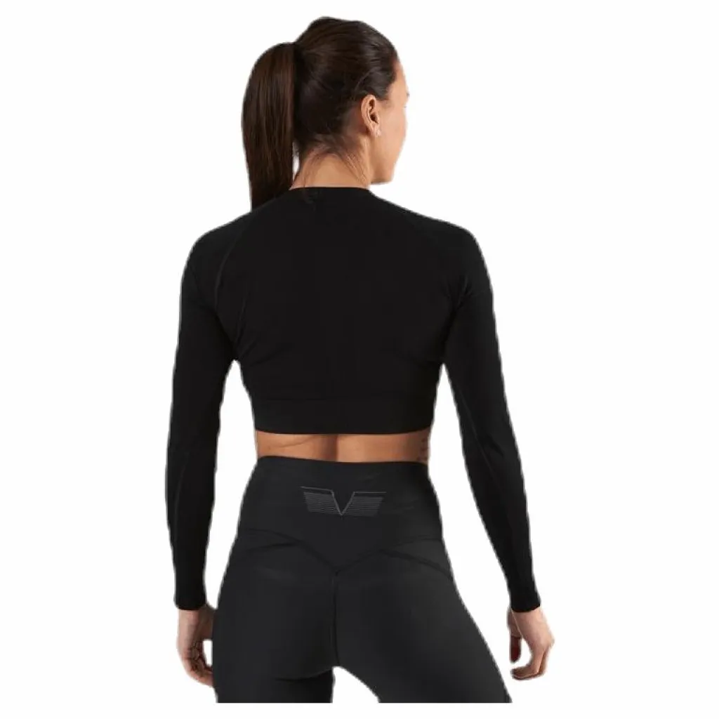 Seamless Black Crop Top Black*Gavelo Clearance