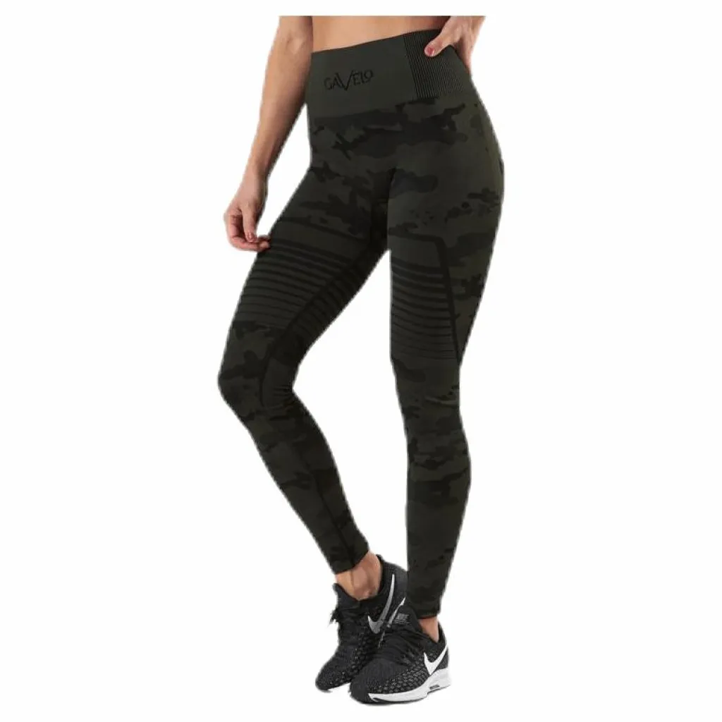Gavelo Seamless Camo Leggings Patterned/Black Mönstrad och Svart Best