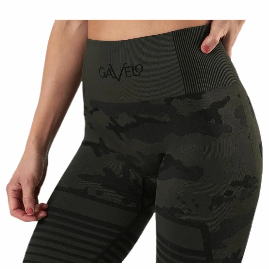 Gavelo Seamless Camo Leggings Patterned/Black Mönstrad och Svart Best