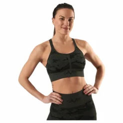 Seamless Camo Sports Bra Patterned/Black*Gavelo Discount