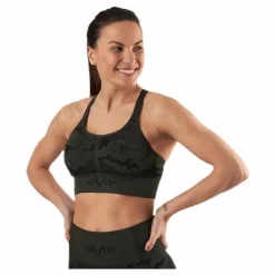 Seamless Camo Sports Bra Patterned/Black*Gavelo Discount