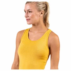 Casall Seamless Chevron Racerback Yellow Guld och Gul Sale