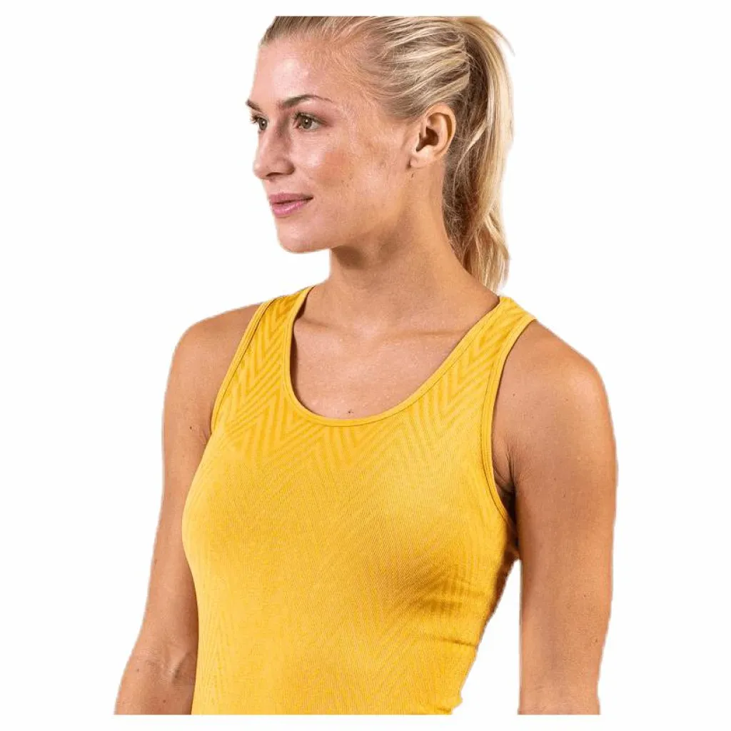 Casall Seamless Chevron Racerback Yellow Guld och Gul Sale