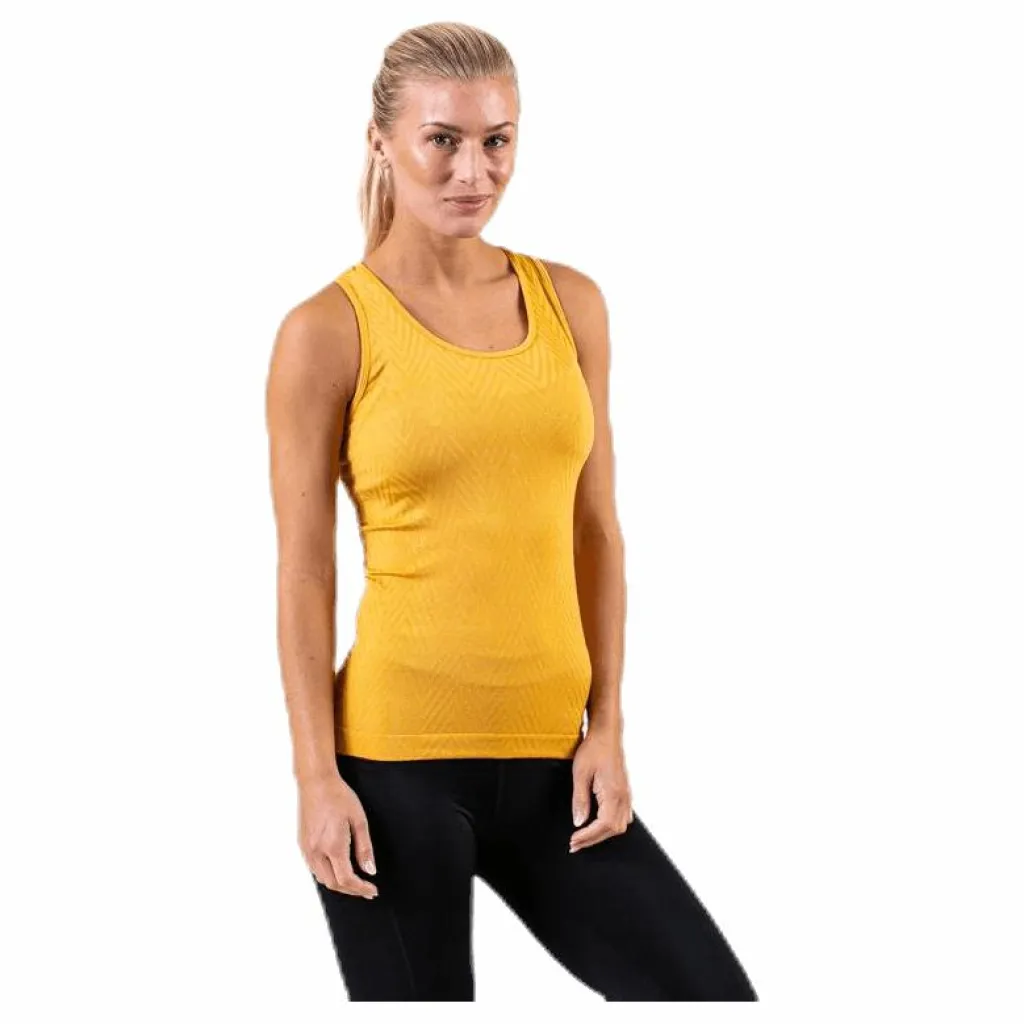Casall Seamless Chevron Racerback Yellow Guld och Gul Sale
