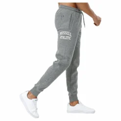 Russell Athletic Seamless Flock Printed Cuffed Pant Grey Grå Best