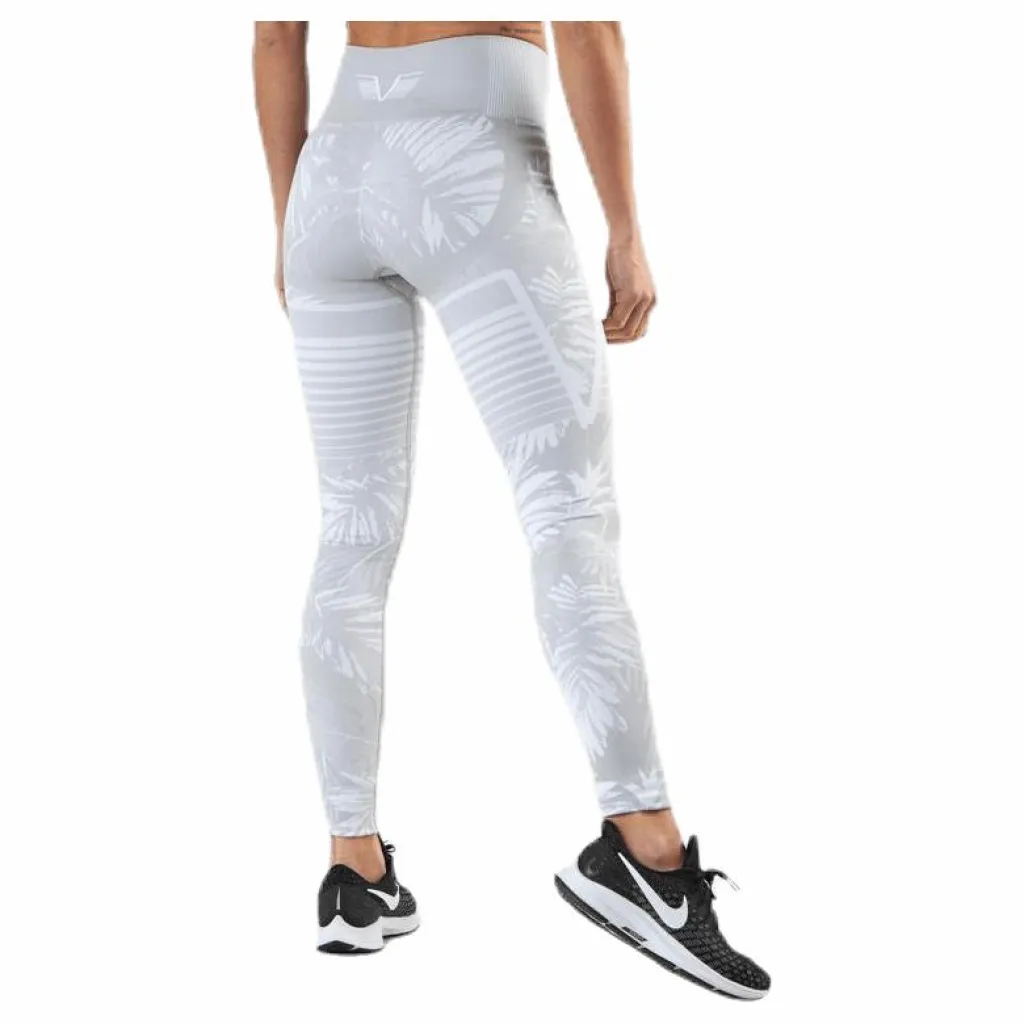 Gavelo Seamless Floral Leggings Grey Grå New