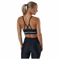 Under Armour Seamless Low Long Bra Black Svart Best