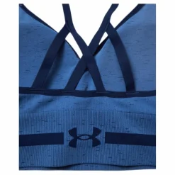 Seamless Low Long Htr Bra Blue*Under Armour Discount