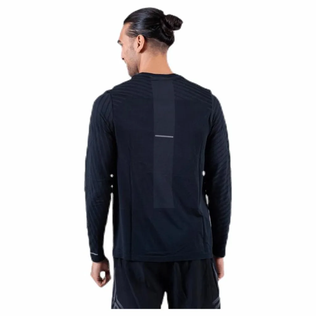 ASICS Seamless LS Texture Black Svart Sale