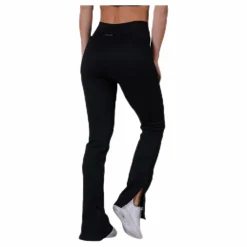 Casall Seamless Rib Slit Pants Black Svart Discount