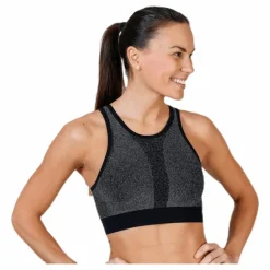Seamless Sparkle Sports Top Black*Casall Online