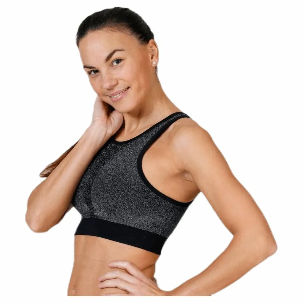 Seamless Sparkle Sports Top Black*Casall Online