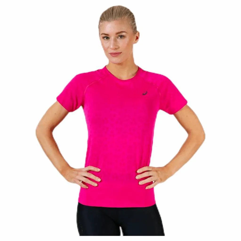ASICS Seamless SS Texture Pink Rosa